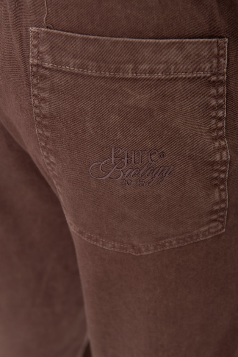 BIOLOGY CARGO PANTS BROWN