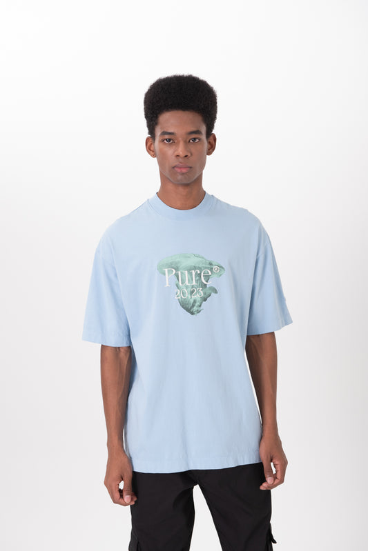 BIOLOGY T-SHIRT FUNGUS BLUE