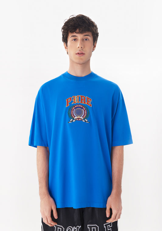 COLLEGE T-SHIRT WORLD BLUE