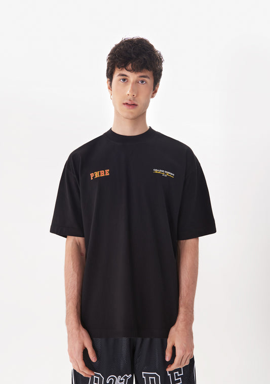 COLLEGE T-SHIRT BLACK