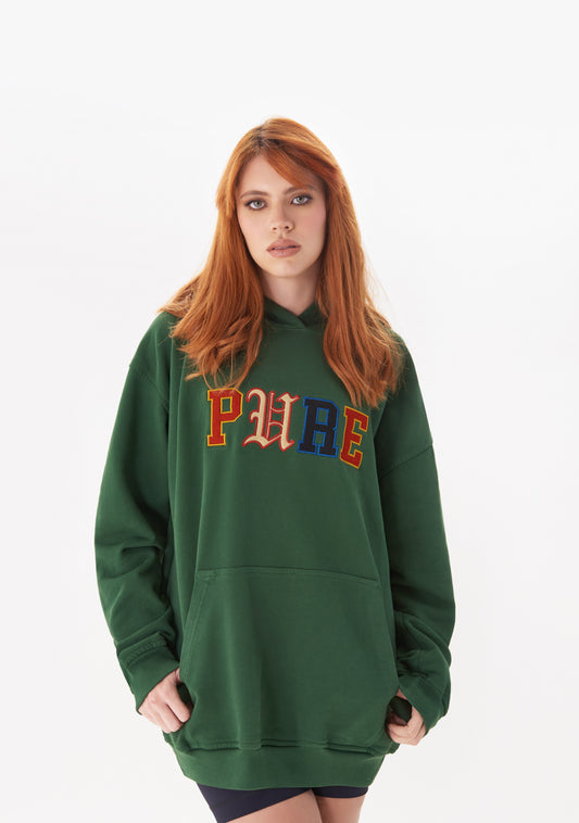 COLLEGE HOODIE GREEN