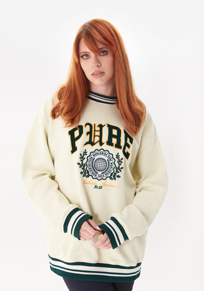 COLLEGE PULLOVER IVORY