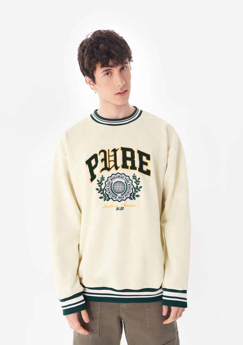 COLLEGE PULLOVER IVORY