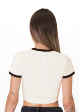 MOTORSPORT CROP IVORY